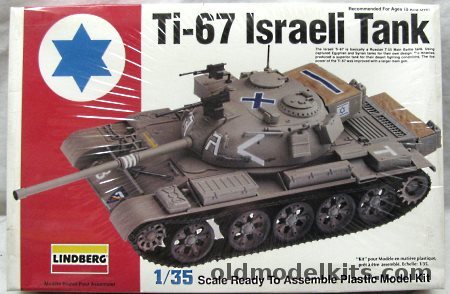 Lindberg 1/35 Ti-67 Israeli Tank - (T-55), 76005 plastic model kit